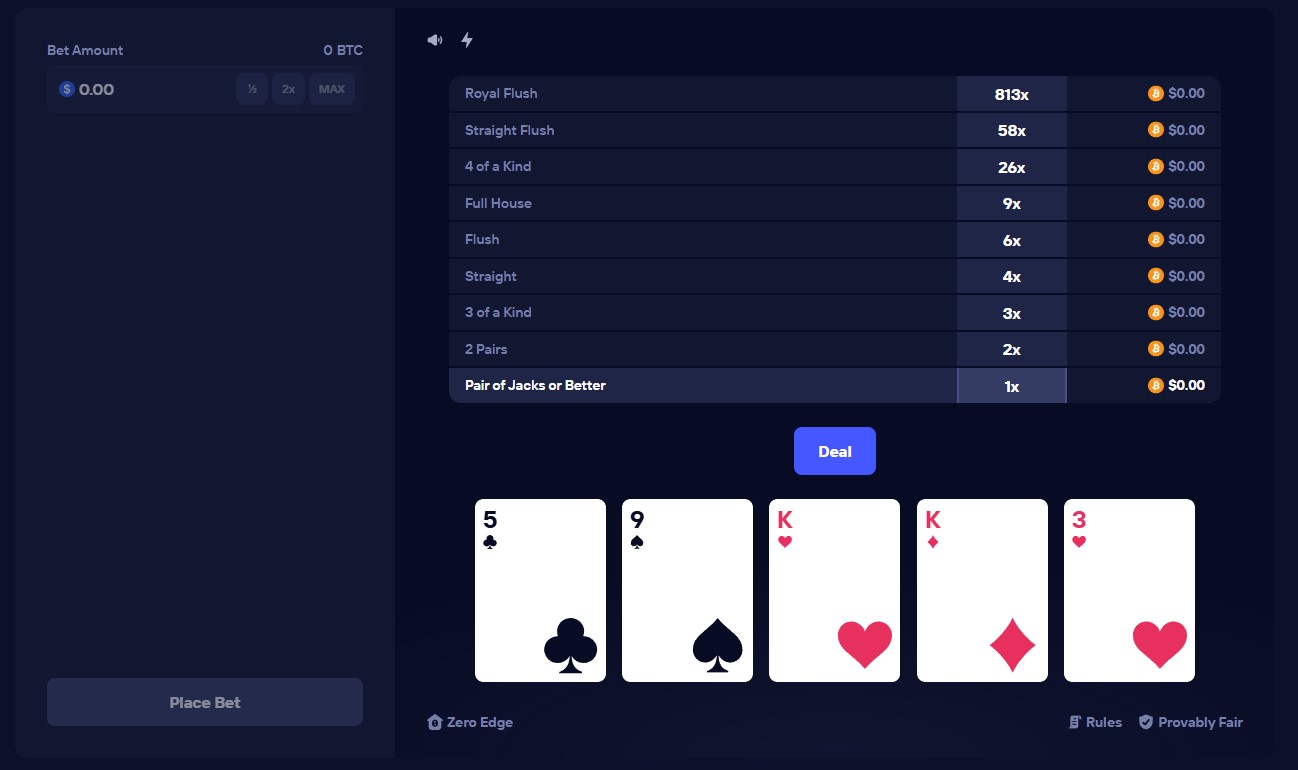 Duel Video Poker